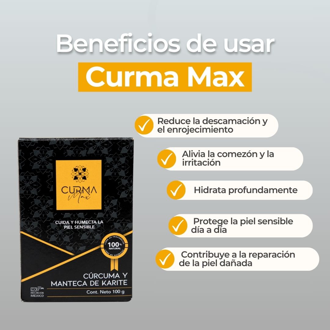 Jabón Curma Max: alivio para psoriasis, dermatitis y eccema